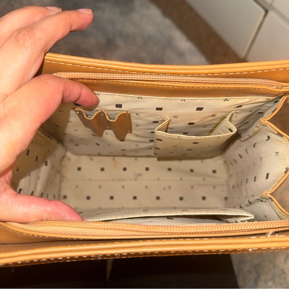 kate spade Natural Straw and Tan Shoulder Bag - Picture 8 of 9